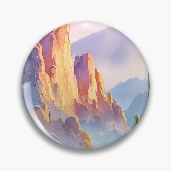 Item preview, Saguaro Cactus Watercolor | Southwestern Desert Landscape designed and sold by MargaretWiktor.