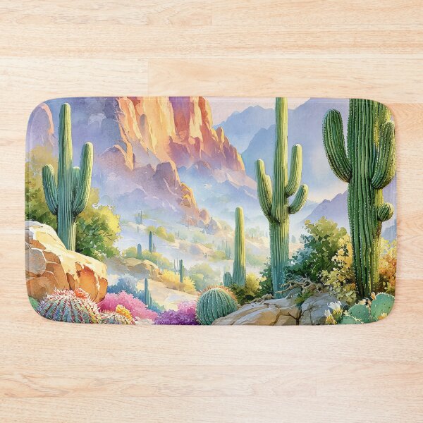Item preview, Saguaro Cactus Watercolor | Southwestern Desert Landscape designed and sold by MargaretWiktor.