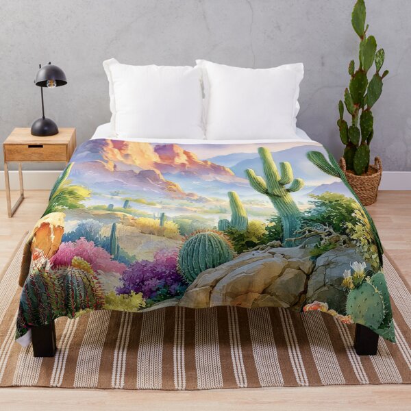 Item preview, Saguaro Cactus Watercolor | Southwestern Desert Landscape designed and sold by MargaretWiktor.