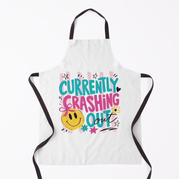 Item preview, Currently Crashing Out Smiley Face Y2K Preppy Aesthetic designed and sold by BumbleBloom7.