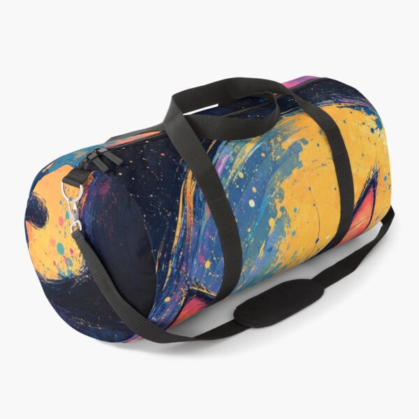 Item preview, Cute Black Cat Moon Art | Kawaii Galaxy Cat Illustration | Magical Night Sky Wall Decor designed and sold by AbstractAuraArt.