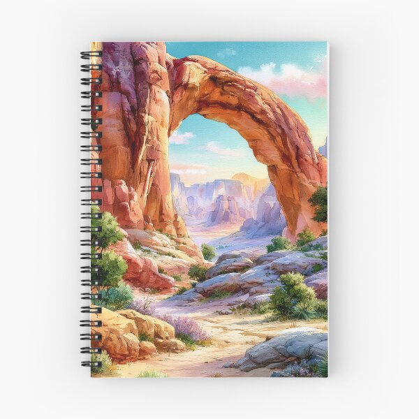 Item preview, Southwestern Sandstone Arch Watercolor Desert Landscape designed and sold by MargaretWiktor.