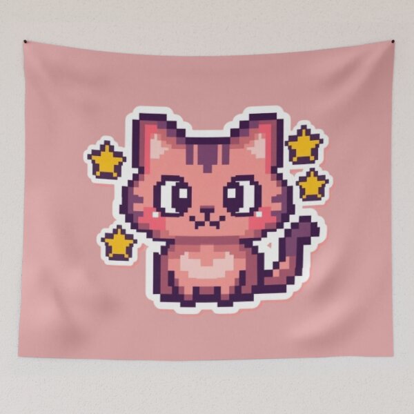 Item preview, Pixel Paws Retro Gaming Sticker designed and sold by Stylestickers55.
