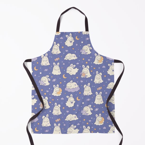 Item preview, Sleepy Ghost Bunny Kawaii Pattern designed and sold by Soft Berry Studio.