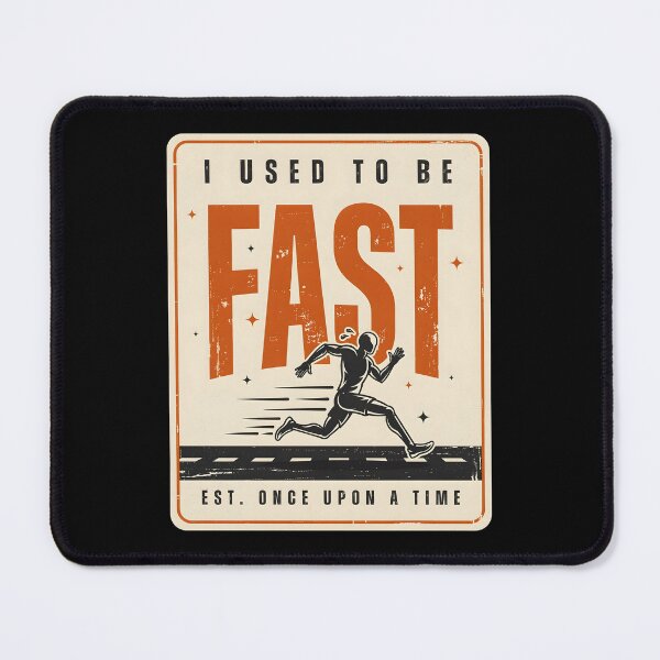 Item preview, I Used to Be Fast Runner Funny Running Quote Retro Runner designed and sold by Redgiant87x.