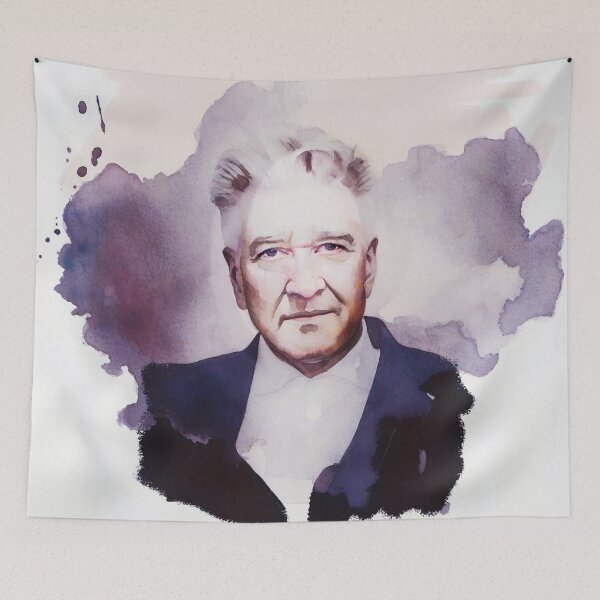 Artikelvorschau, David Lynch Aquarellporträt entworfen und verkauft von paratynka.