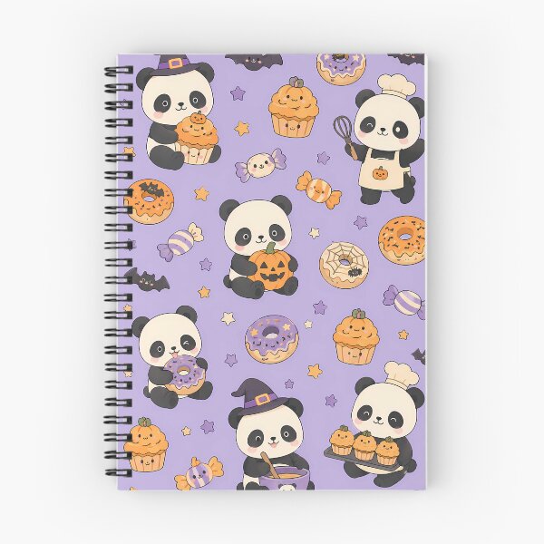 Item preview, Panda Halloween Bakery Kawaii Pattern designed and sold by Soft Berry Studio.