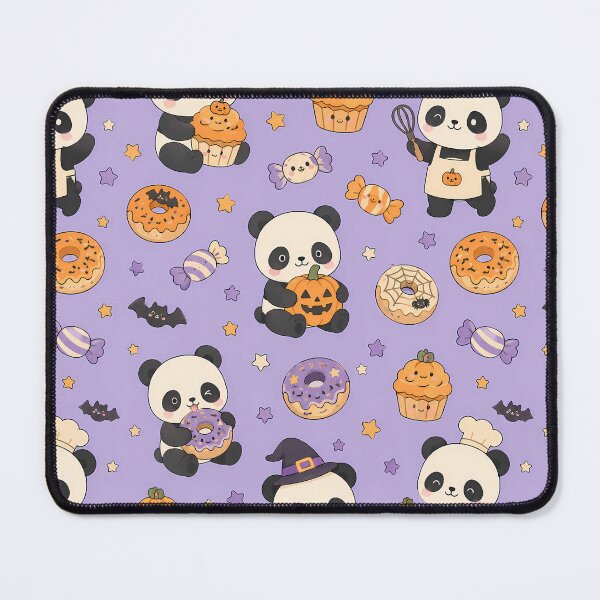 Item preview, Panda Halloween Bakery Kawaii Pattern designed and sold by Soft Berry Studio.