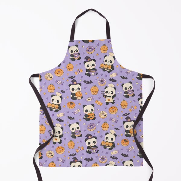Item preview, Panda Halloween Bakery Kawaii Pattern designed and sold by Soft Berry Studio.