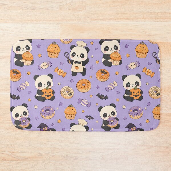 Item preview, Panda Halloween Bakery Kawaii Pattern designed and sold by Soft Berry Studio.