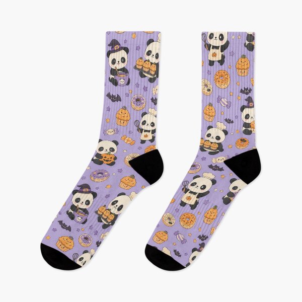 Item preview, Panda Halloween Bakery Kawaii Pattern designed and sold by Soft Berry Studio.