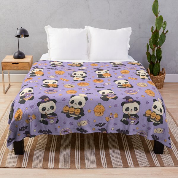 Item preview, Panda Halloween Bakery Kawaii Pattern designed and sold by Soft Berry Studio.