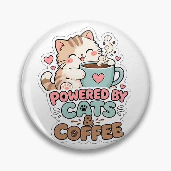 Item preview, Powered by Cats and Coffee designed and sold by BoosterShop.
