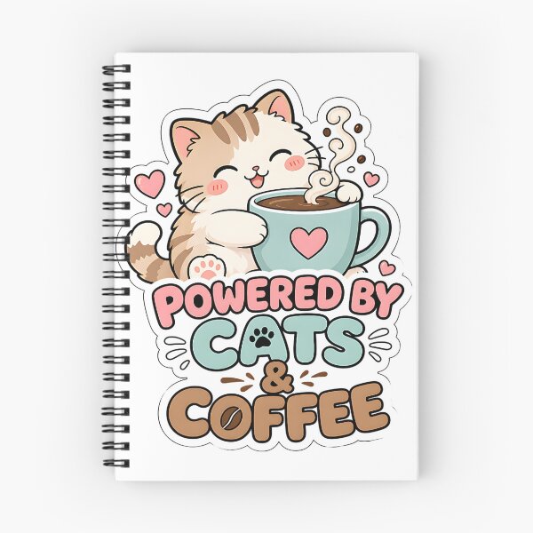 Item preview, Powered by Cats and Coffee designed and sold by BoosterShop.
