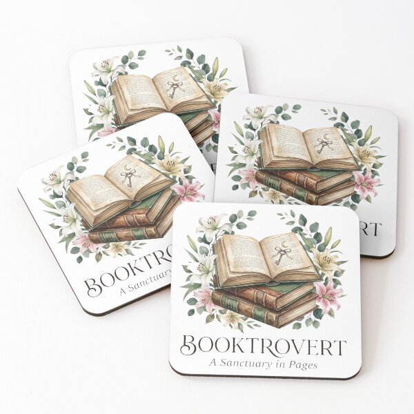 Item preview, BookTrovert Book Lover Vintage Book Stack Floral Design | Literary Reading Art | Bibliophile Gift designed and sold by TheDigitalArtisianHub.