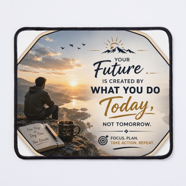 Item preview, Inspiring Future Quote Motivational Typography Design designed and sold by Ihsan Design Trendzz.