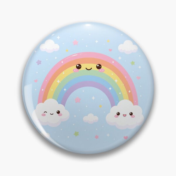 Item preview, Kawaii Pastel Rainbow And Clouds designed and sold by 0606PM.