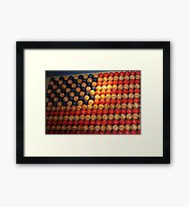 Stars and Stripes baseball style..... Framed Print