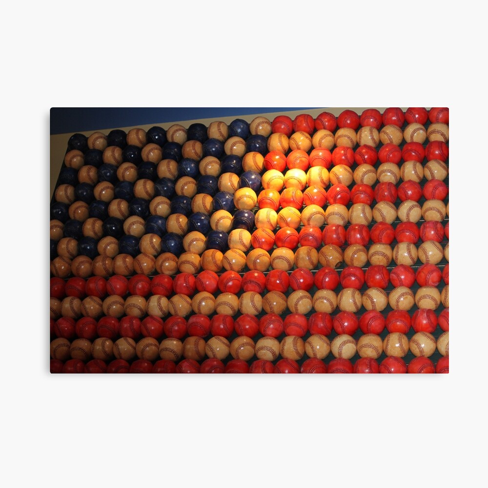 Stars and Stripes baseball style..... Canvas Print