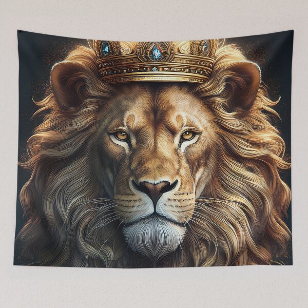 Item preview, Majestic Lion - King of the Jungle Wildlife Art designed and sold by Outlet Raloel.