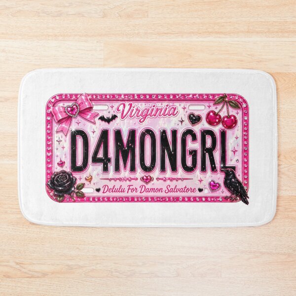 Item preview, Pink Coquette License Plate | Vampire Romance Aesthetic | Girly Goth Glitter Design designed and sold by Delenasdiary.