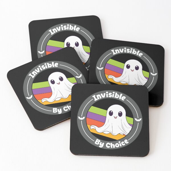 Item preview, Invisible by Choice Cute Ghost Retro Halloween Design designed and sold by Hallowed Artistry.