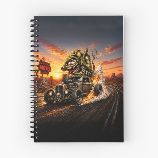 Item preview, Monster Rat Rat Rod Route 66 Desert Burnout Hot Rod Kustom Kulture Art designed and sold by artistwill.