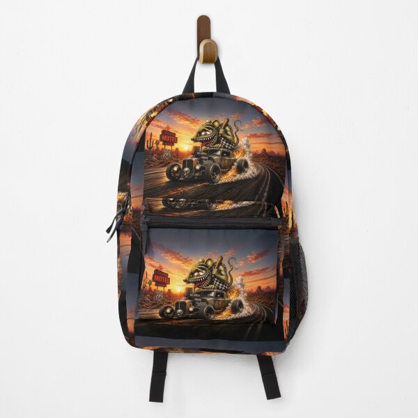 Item preview, Monster Rat Rat Rod Route 66 Desert Burnout Hot Rod Kustom Kulture Art designed and sold by artistwill.