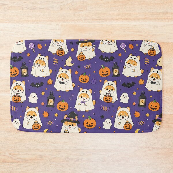 Item preview, Shiba Ghost Parade Kawaii Pattern designed and sold by Soft Berry Studio.