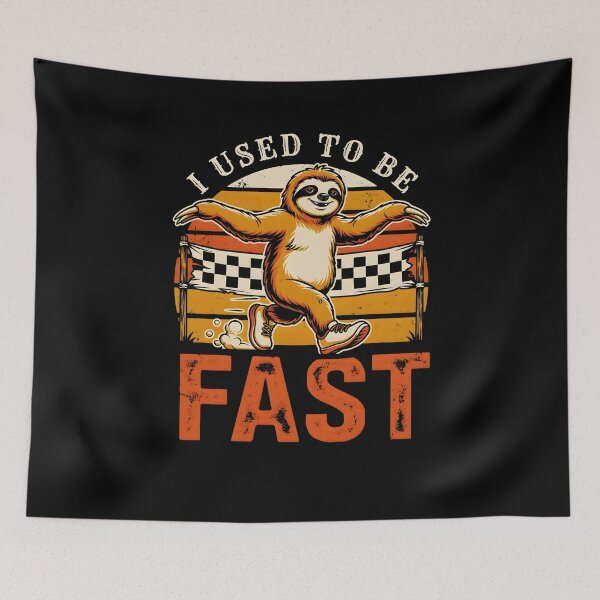 Item preview, I Used to Be Fast Runner Funny Running Humor Vintage Style designed and sold by Redgiant87x.
