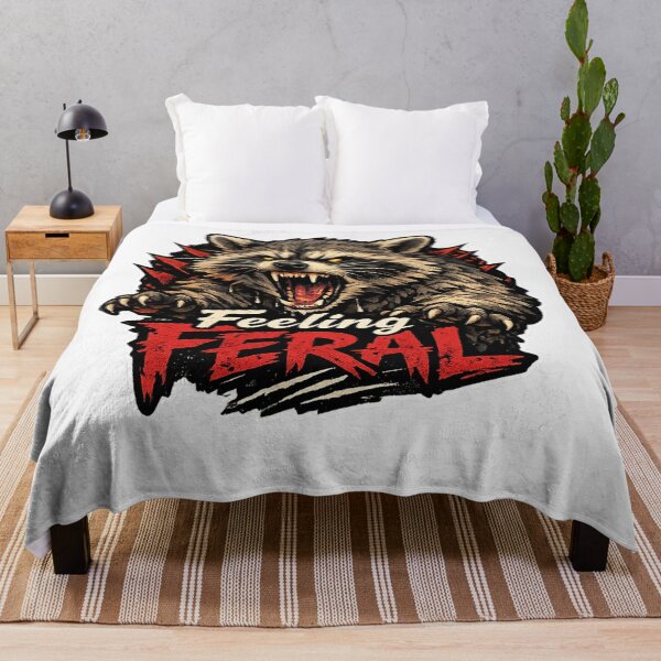 Item preview, Feeling Feral Raccoon Aggressive Animal designed and sold by Owcomm.