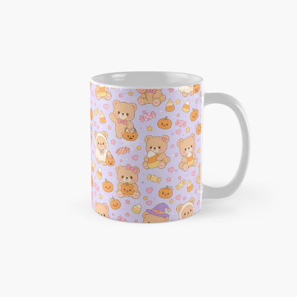 Item preview, Teddy Bear Candy Corn Kawaii Pattern designed and sold by Soft Berry Studio.