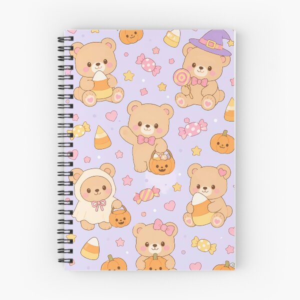 Item preview, Teddy Bear Candy Corn Kawaii Pattern designed and sold by Soft Berry Studio.