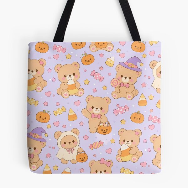 Item preview, Teddy Bear Candy Corn Kawaii Pattern designed and sold by Soft Berry Studio.