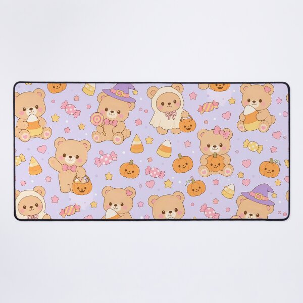 Item preview, Teddy Bear Candy Corn Kawaii Pattern designed and sold by Soft Berry Studio.
