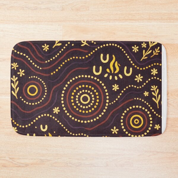 Item preview, Aboriginal Dot Painting Bedding Set Seeds Of The Journey Pattern designed and sold by AboriginalartVI.