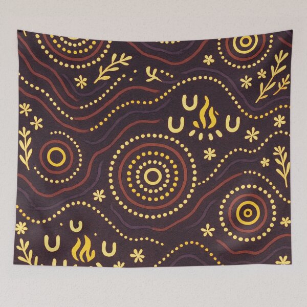 Item preview, Aboriginal Dot Painting Bedding Set Seeds Of The Journey Pattern designed and sold by AboriginalartVI.
