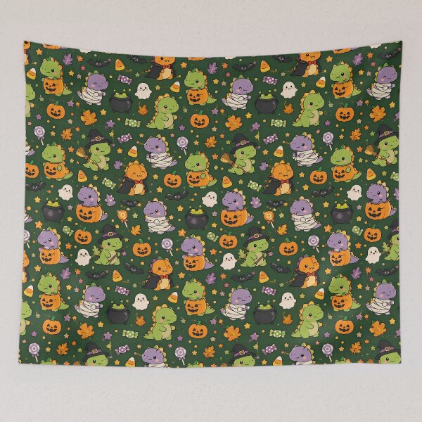 Item preview, Halloween Dinosaur Costume Kawaii Pattern designed and sold by Soft Berry Studio.