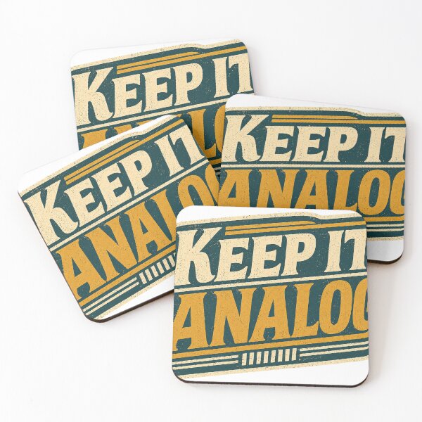 Item preview, Keep It Analog - Vintage Music Typography designed and sold by Golden Era Studio.
