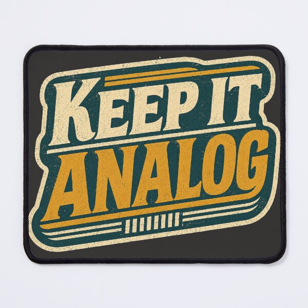 Item preview, Keep It Analog - Vintage Music Typography designed and sold by JustResultsCo.