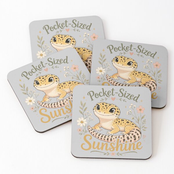 Item preview, Pocket-Sized Sunshine Leopard Gecko designed and sold by Weirdwildco69.