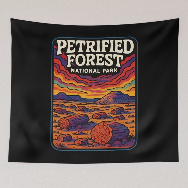 Item preview, Petrified Forest National Park Arizona Trippy Art designed and sold by TomFrontierArt.