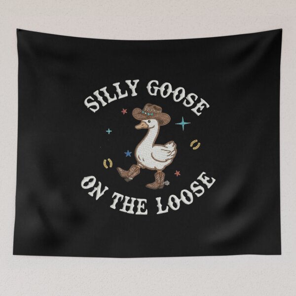 Item preview, Silly Goose On The Loose, Funny Western Cowgirl, Cute Goose, Gifts for her designed and sold by Sprinkle12345.