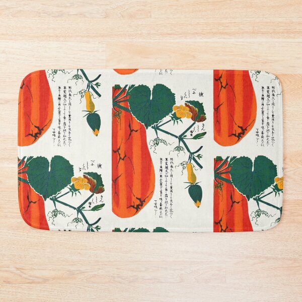 Item preview, Japanese Vintage Botanical Illustration of a Red Gourd or Pumpkin designed and sold by Pixelchicken.
