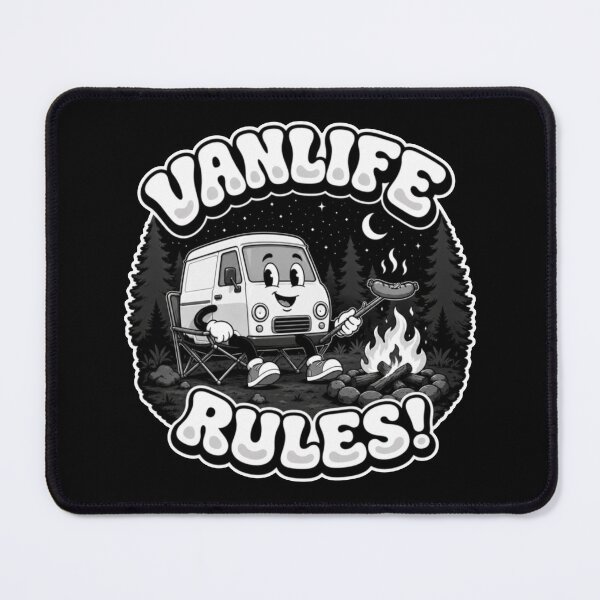 Item preview, Vanlife Rules! Cute Camper Van Character | Retro Camper Conversion & Tiny Home on Wheels Design designed and sold by VANLIFE..