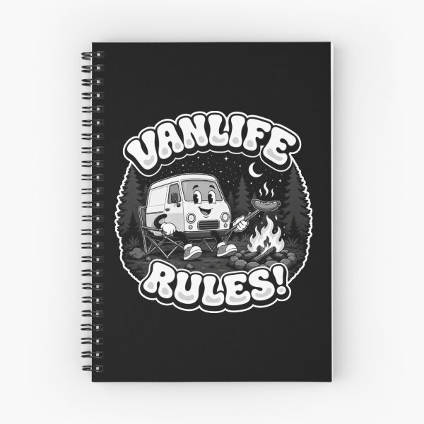 Item preview, Vanlife Rules! Cute Camper Van Character | Retro Camper Conversion & Tiny Home on Wheels Design designed and sold by VANLIFE..