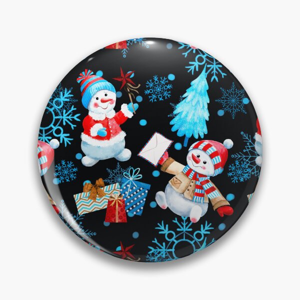Item preview, Cute Christmas Snowmen, Xmas Trees And Presents Pattern designed and sold by DEC02.