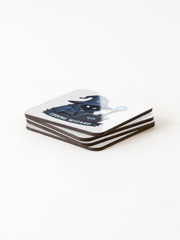 Thumbnail 4 of 5, Coasters (Set of 4), Coding Wizard Developer designed and sold by Owcomm.