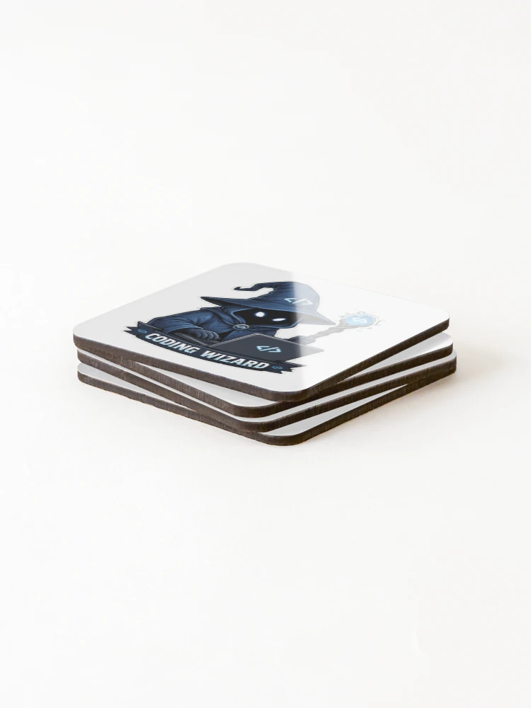Thumbnail 4 of 5, Coasters (Set of 4), Coding Wizard Developer designed and sold by Owcomm.