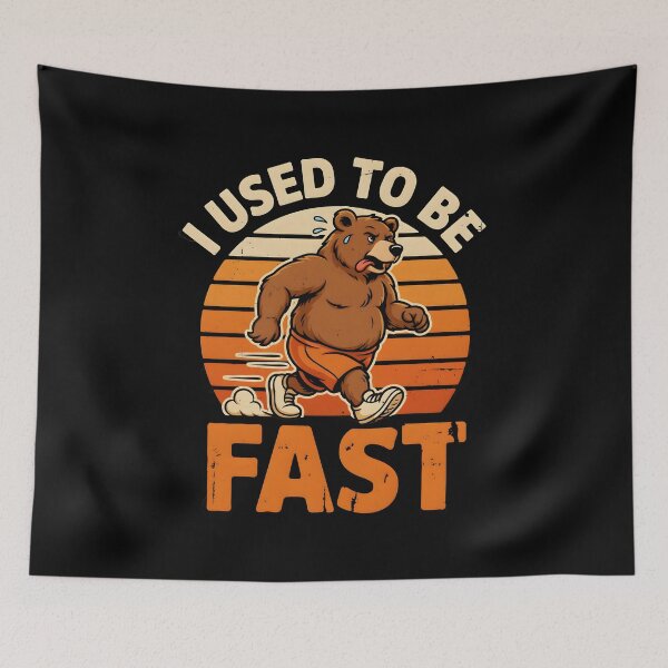 Item preview, I Used to Be Fast Runner Running Humor Design with Retro Vibes designed and sold by Redgiant87x.